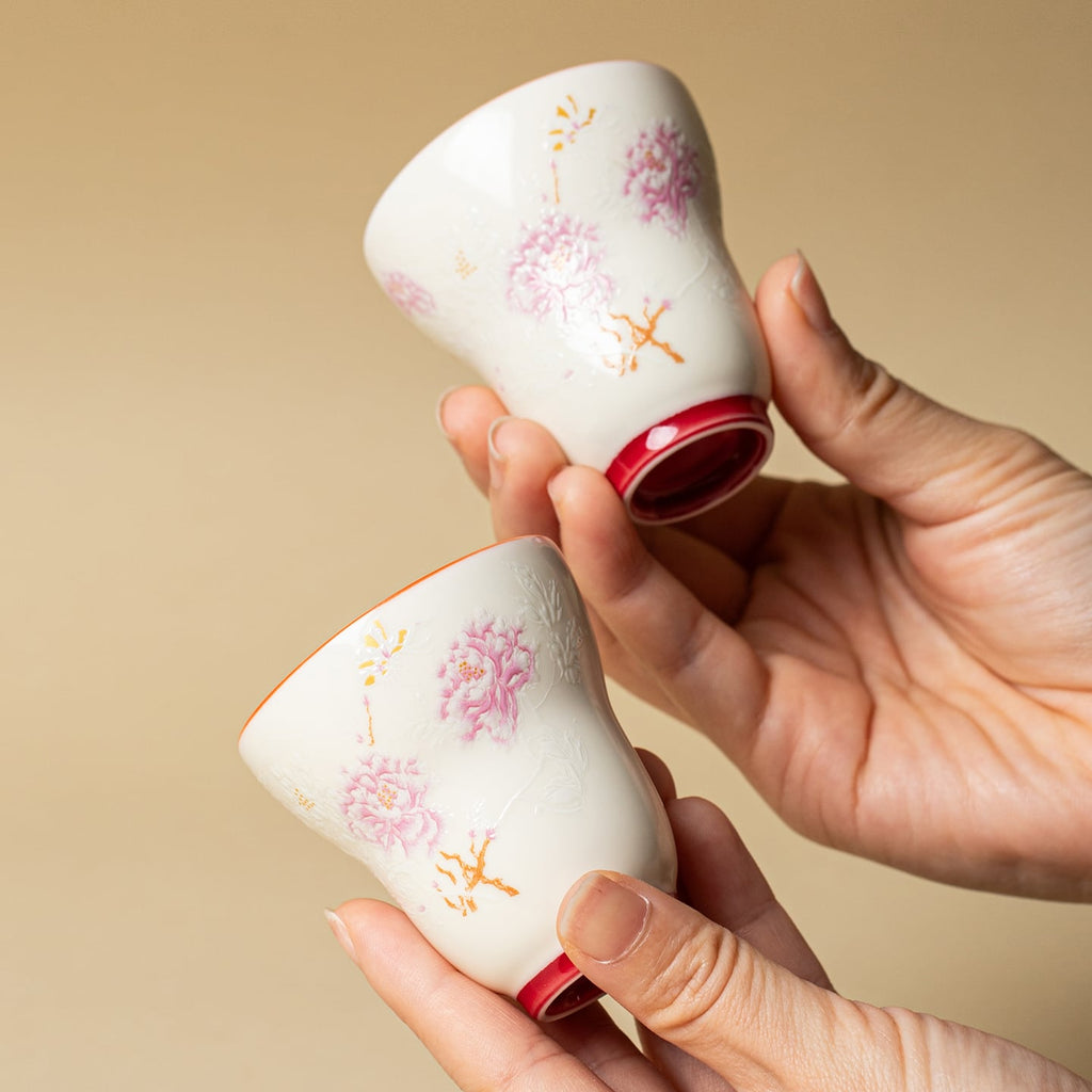 Mist Grey Auspicious Butterfly Gourd Cup — view 5