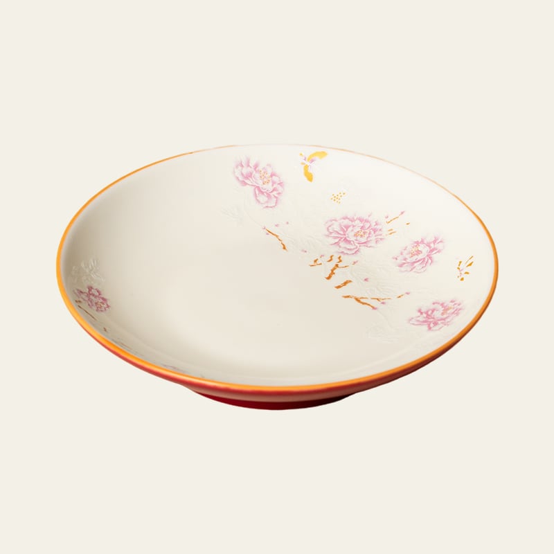 Mist Grey Auspicious Butterfly Yuanman Teapot Stand — view 3