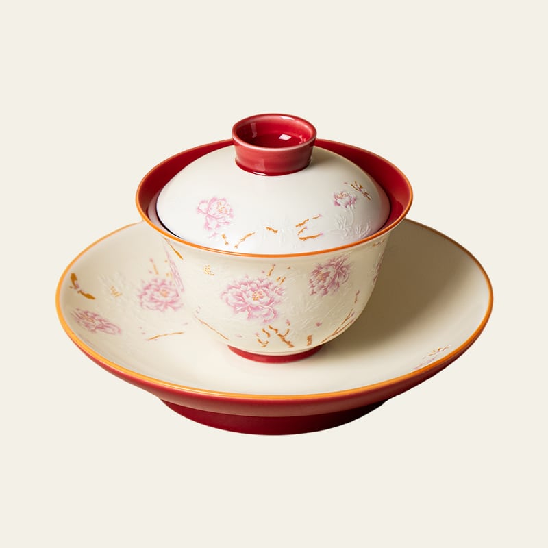 Mist Grey Auspicious Butterfly Yuanman Teapot Stand — view 4