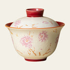 Mist Grey Auspicious Butterfly Yuanman Two-Piece Gaiwan — view 2