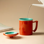 Palace Red Fanmu Office Tea Mug — view 5
