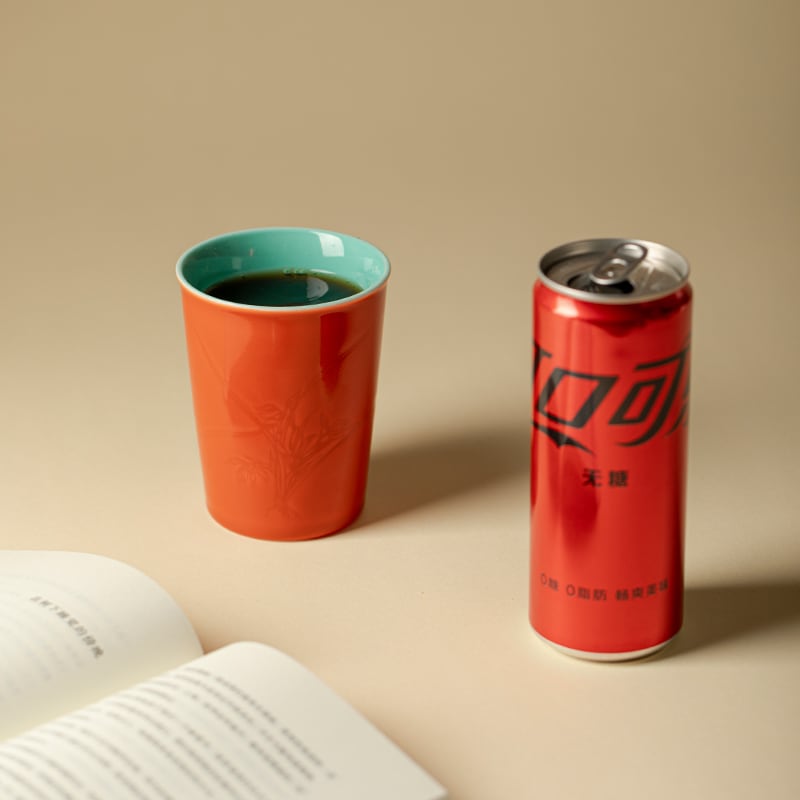 Palace Red Flowering Branch Tumbler — view 4