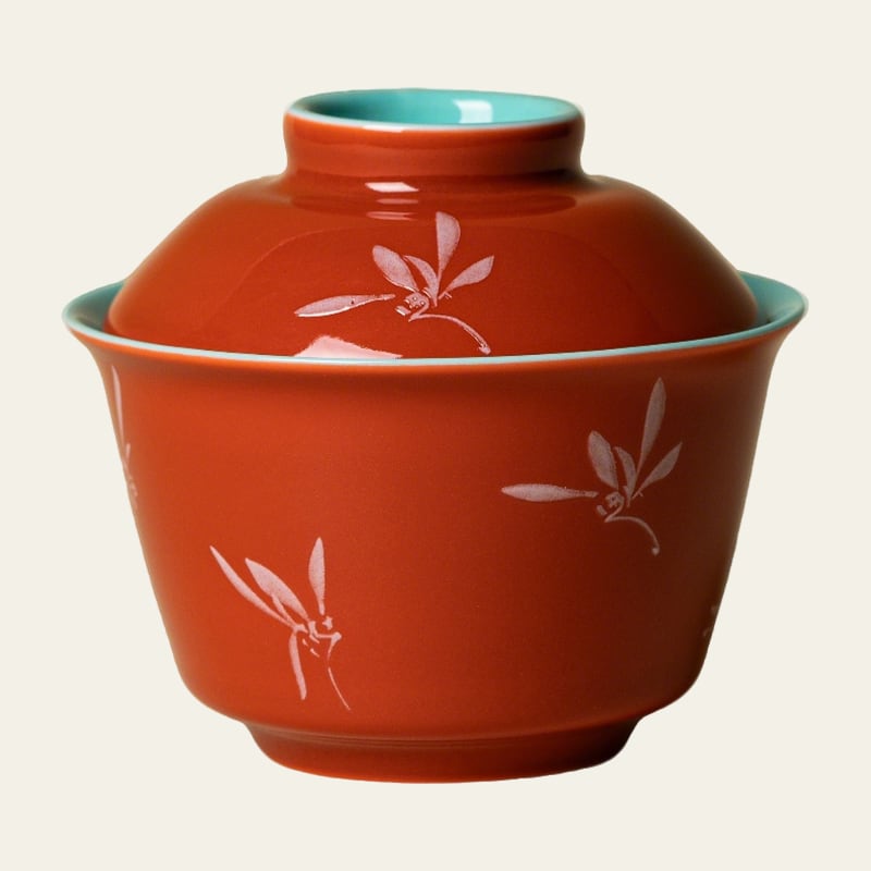 Palace Red Manyun Two-Piece Gaiwan — view 2