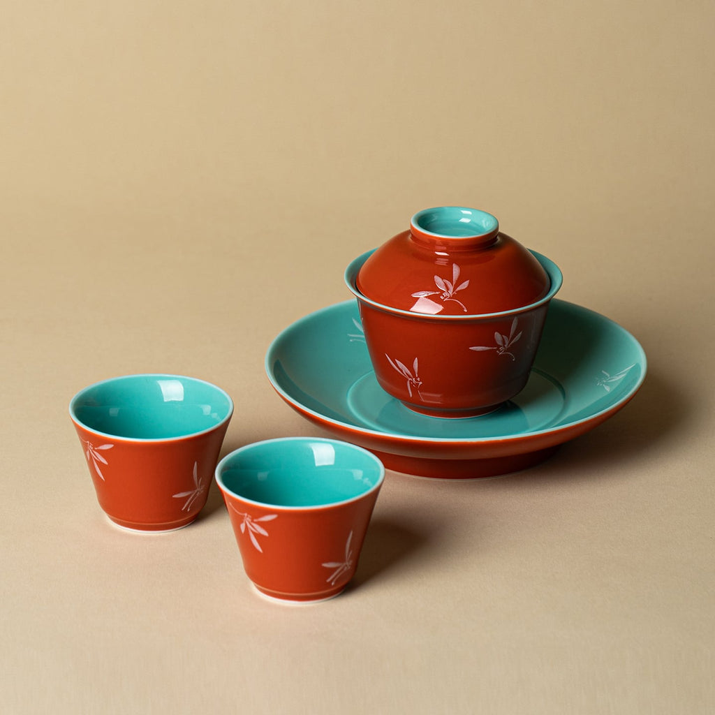 Palace Red Manyun Two-Piece Gaiwan — view 5
