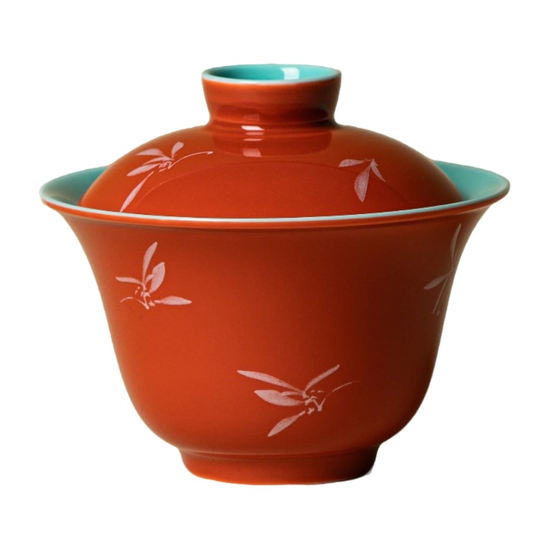 Palace Red Yuanman Two-Piece Gaiwan — view 1