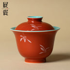 Palace Red Zhuyun Two-Piece Gaiwan — view 3