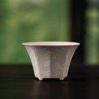 Pale Ash Butterfly Meadow Eight-Facet Fortune Cup — view 4