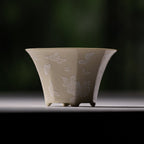 Pale Ash Butterfly Meadow Eight-Facet Fortune Cup — view 5