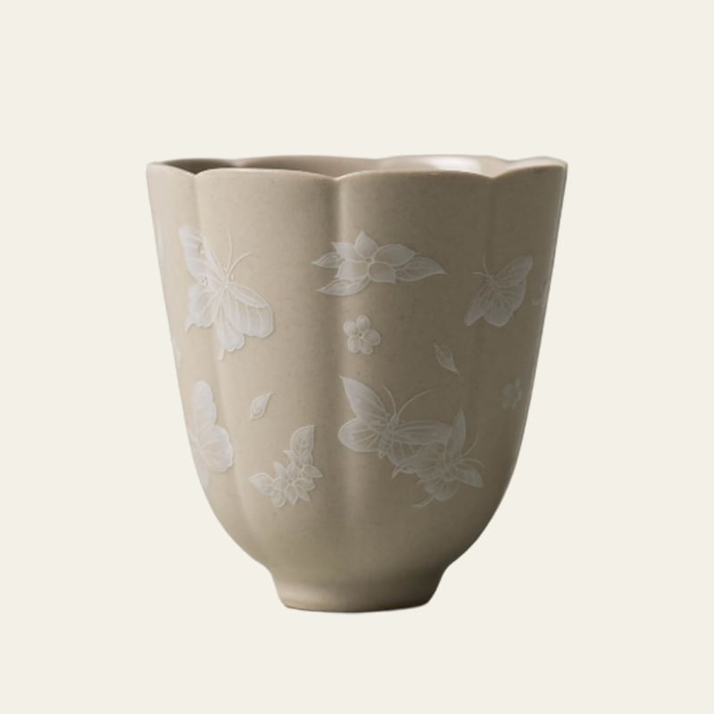 Pale Ash Butterfly Meadow Petal Cup