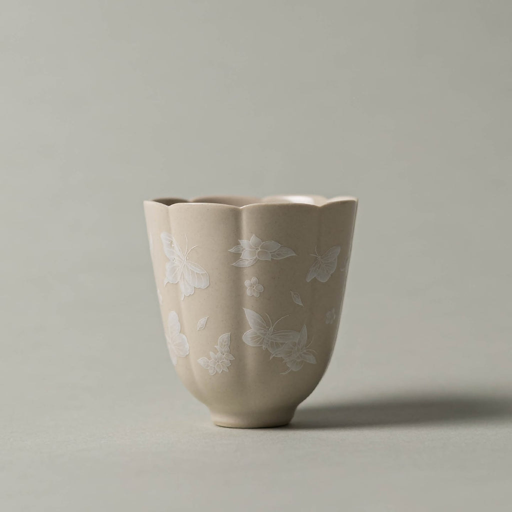 Pale Ash Butterfly Meadow Petal Cup — view 3