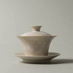 Pale Ash Butterfly Meadow Three-Piece Horseshoe Gaiwan — view 3
