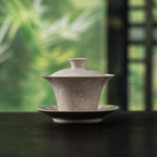 Pale Ash Butterfly Meadow Three-Piece Horseshoe Gaiwan — view 4