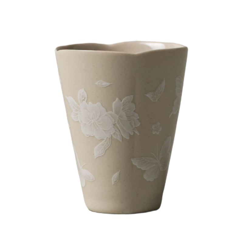 Pale Ash Butterfly Meadow Zhixiao Cup — view 1