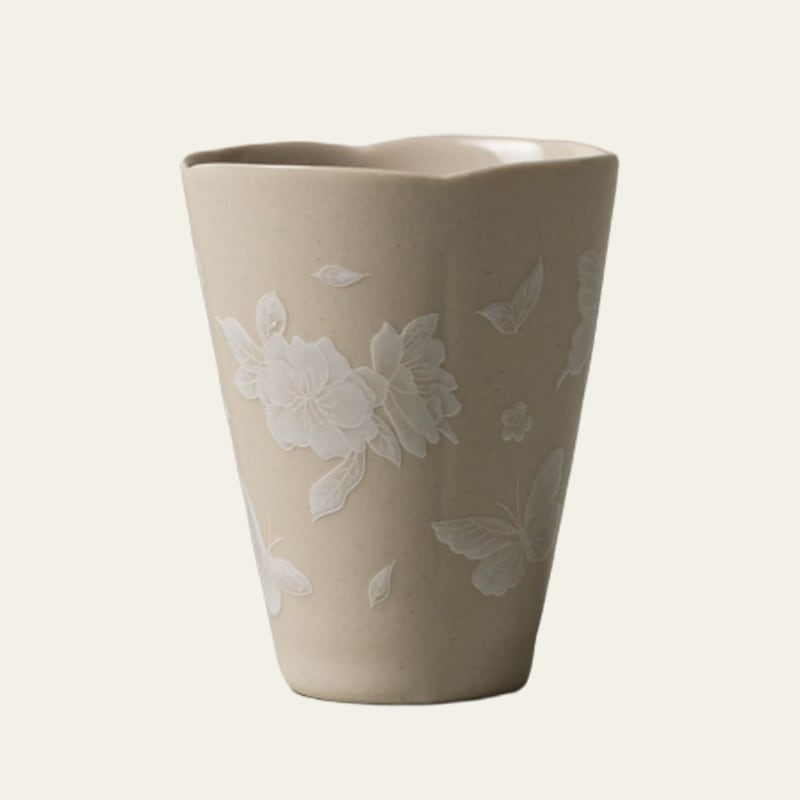 Pale Ash Butterfly Meadow Zhixiao Cup