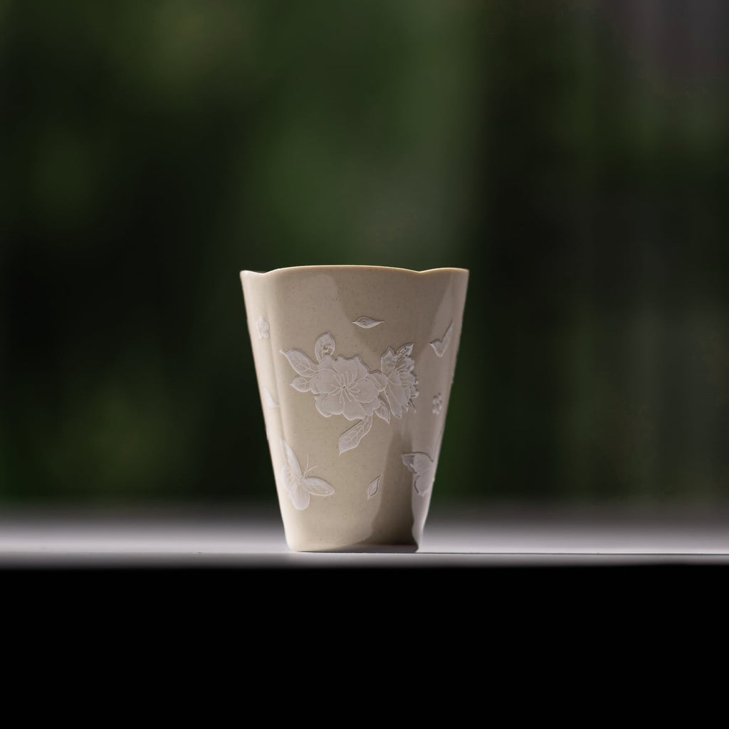 Pale Ash Butterfly Meadow Zhixiao Cup — view 5