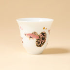 Peacock Fish Horseshoe Gaiwan Tea Set — view 1