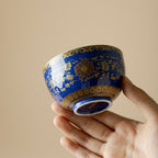 Qingding Gold Floral Master Cup detail view