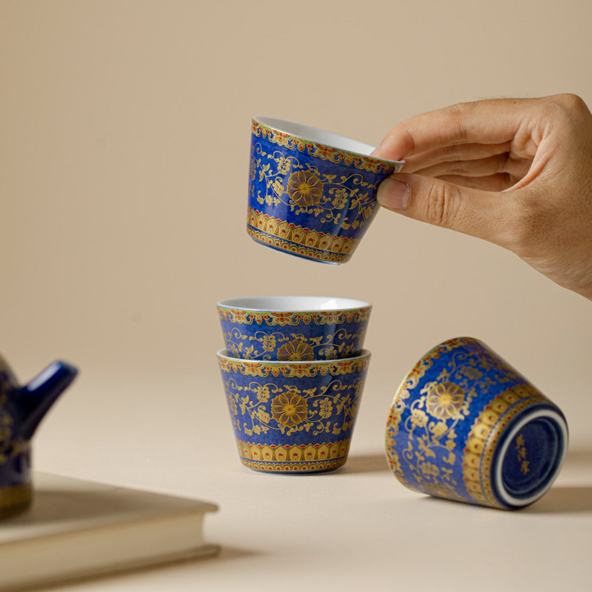 Qingding Gold Floral Tasting Cup