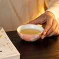 Sakura Pink White Camellia Sleeping Star Tasting Cup — view 2
