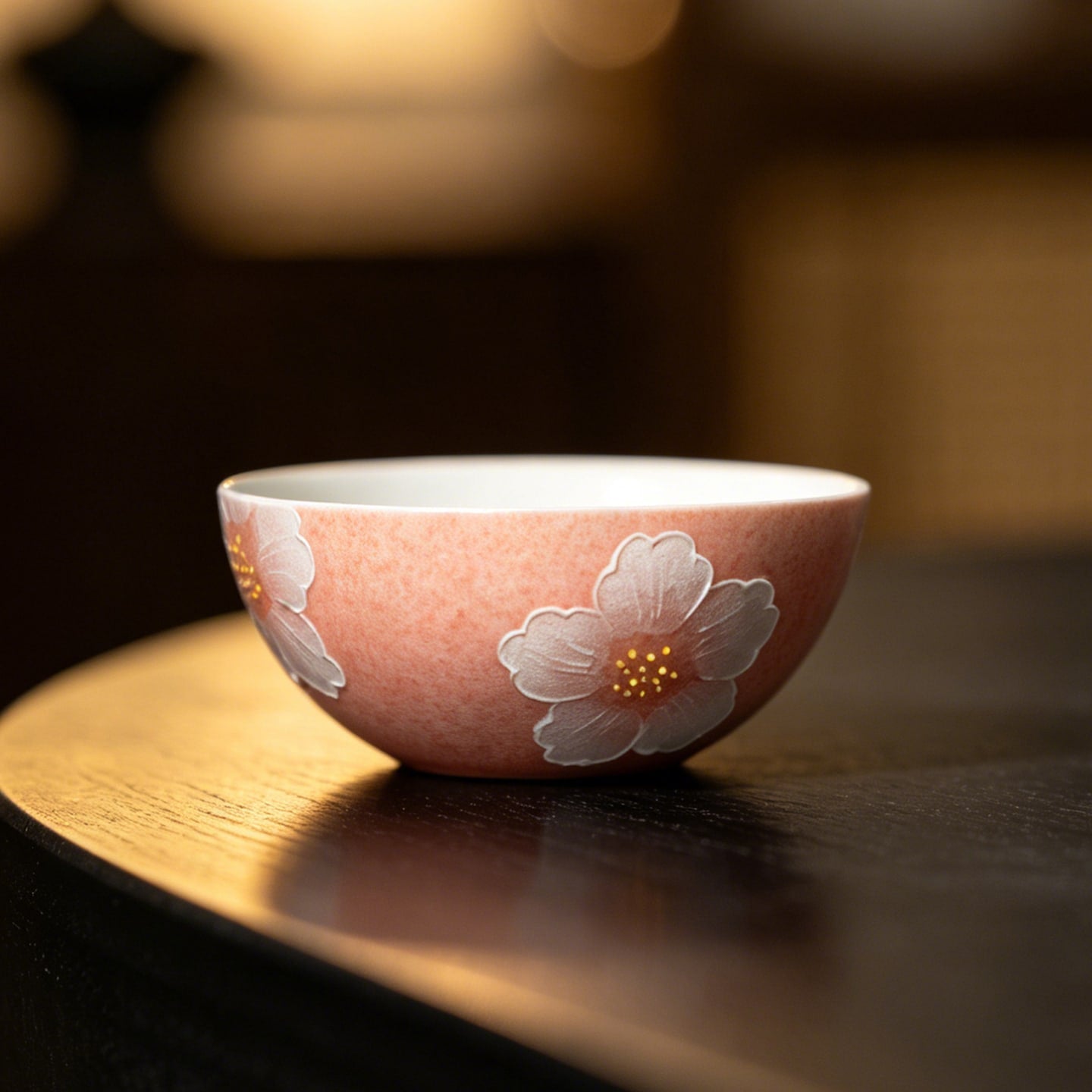 Sakura Pink White Camellia Sleeping Star Tasting Cup — view 5