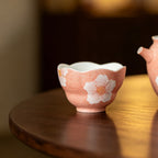 Sakura Pink White Camellia Withered Lotus Tasting Cup — view 3