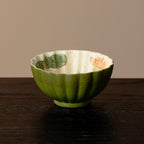 Tangerine Green Hand-Painted Lotus & Fish Chrysanthemum Tasting Cup — view 4