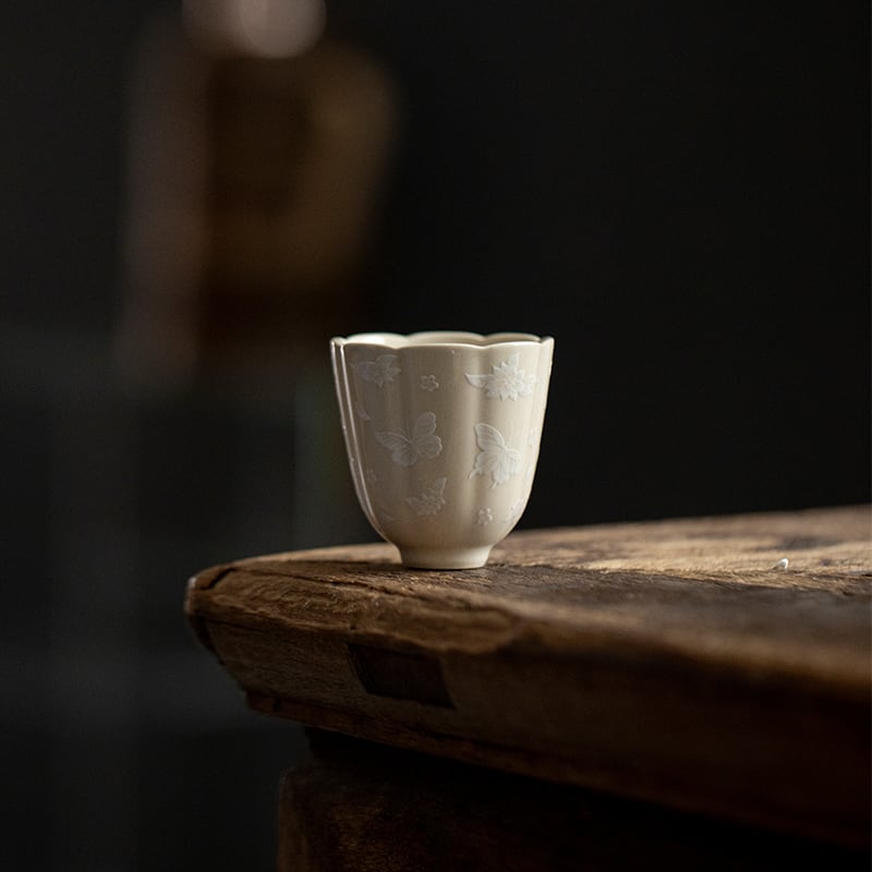 Wood Ash Butterfly Meadow Four-Form Tasting Cup Collection