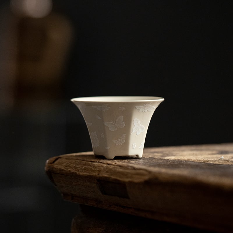 Wood Ash Butterfly Meadow Four-Form Tasting Cup Collection — view 5