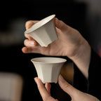 Wood Ash Eight-Facet Tasting Cup detail