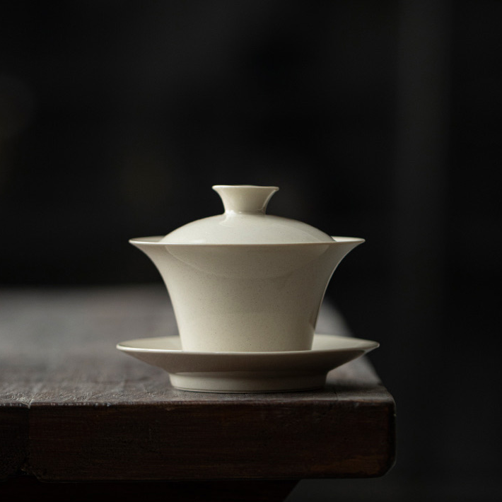 Wood Ash Four-Sunset Gaiwan in Medium 115 ml size