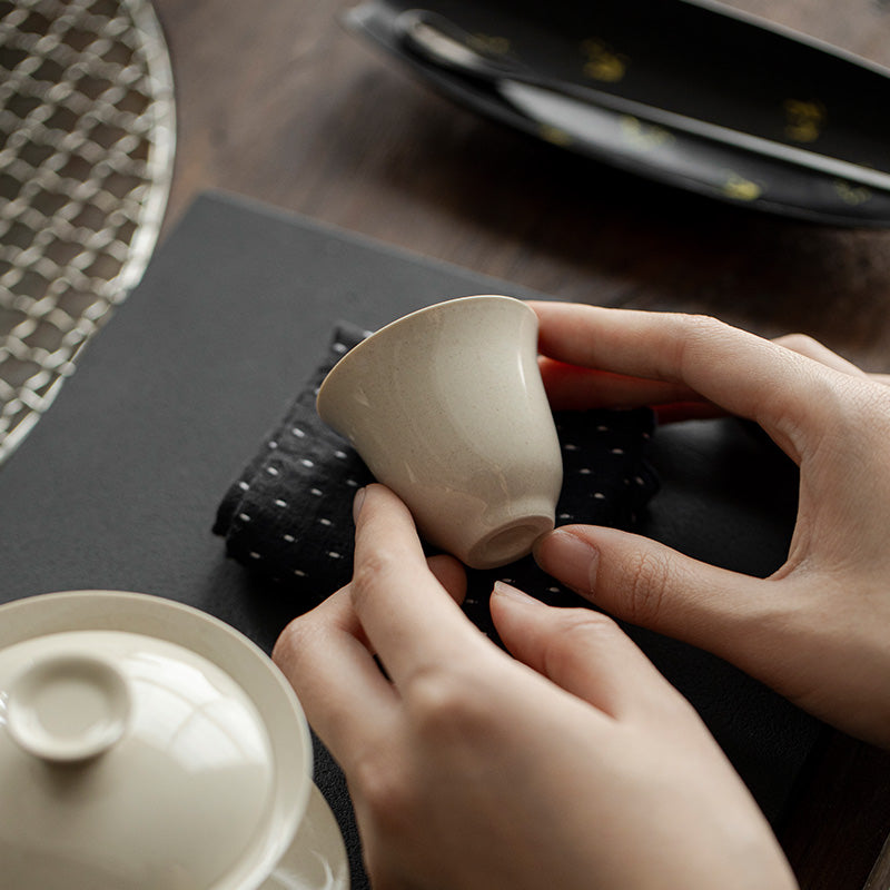 Wood Ash Magnolia Tasting Cup lifestyle detail