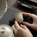 Wood Ash Magnolia Tasting Cup lifestyle detail