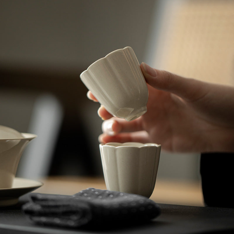 Wood Ash Petal Tasting Cup detail