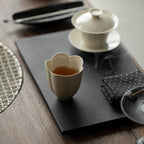 Wood Ash Plum Blossom Master Cup detail
